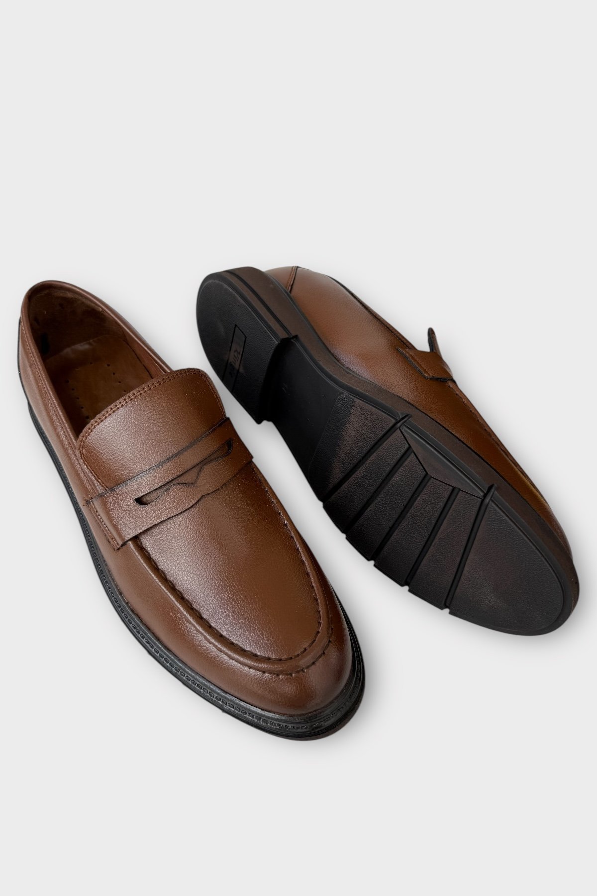 Erkek Deri Görünümlü Günlük Ayakkabı TABA - Görsel 5