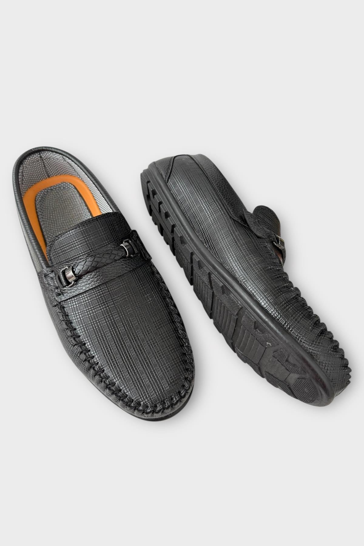 Erkek Günlük Loafer Ayakkabı SİYAH - Görsel 5