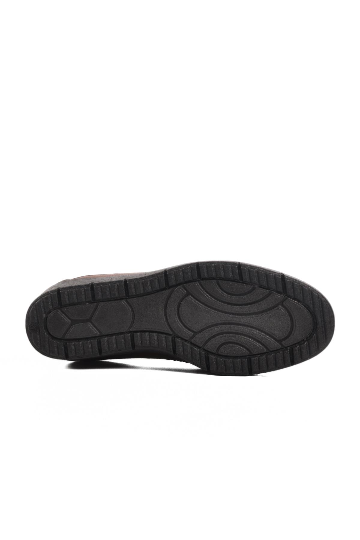 BB096 Z Taba Hakiki Deri Kadın Günlük Ayakkabı - Görsel 6