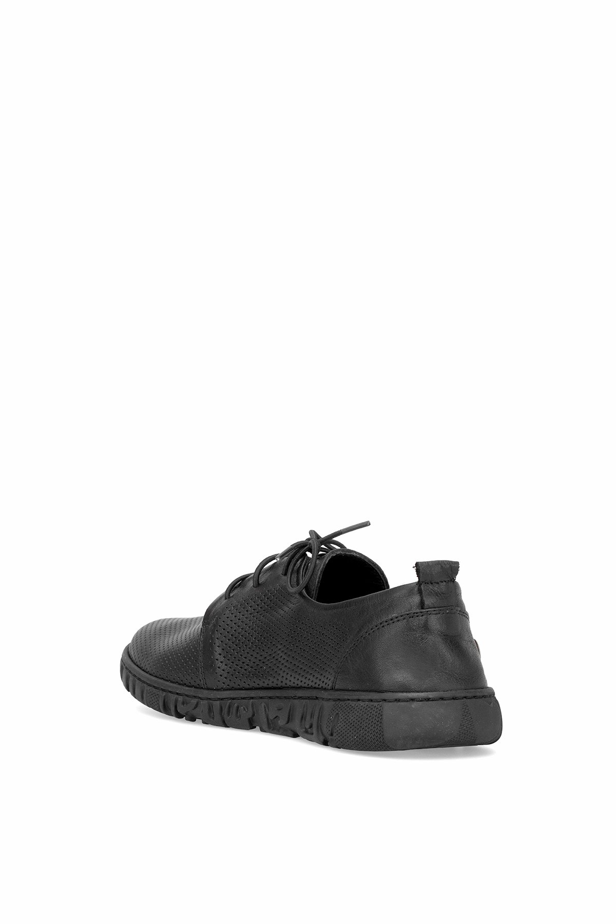 D25YA-85 Kadın Hakiki Deri Casual Ayakkabı Siyah - Görsel 5