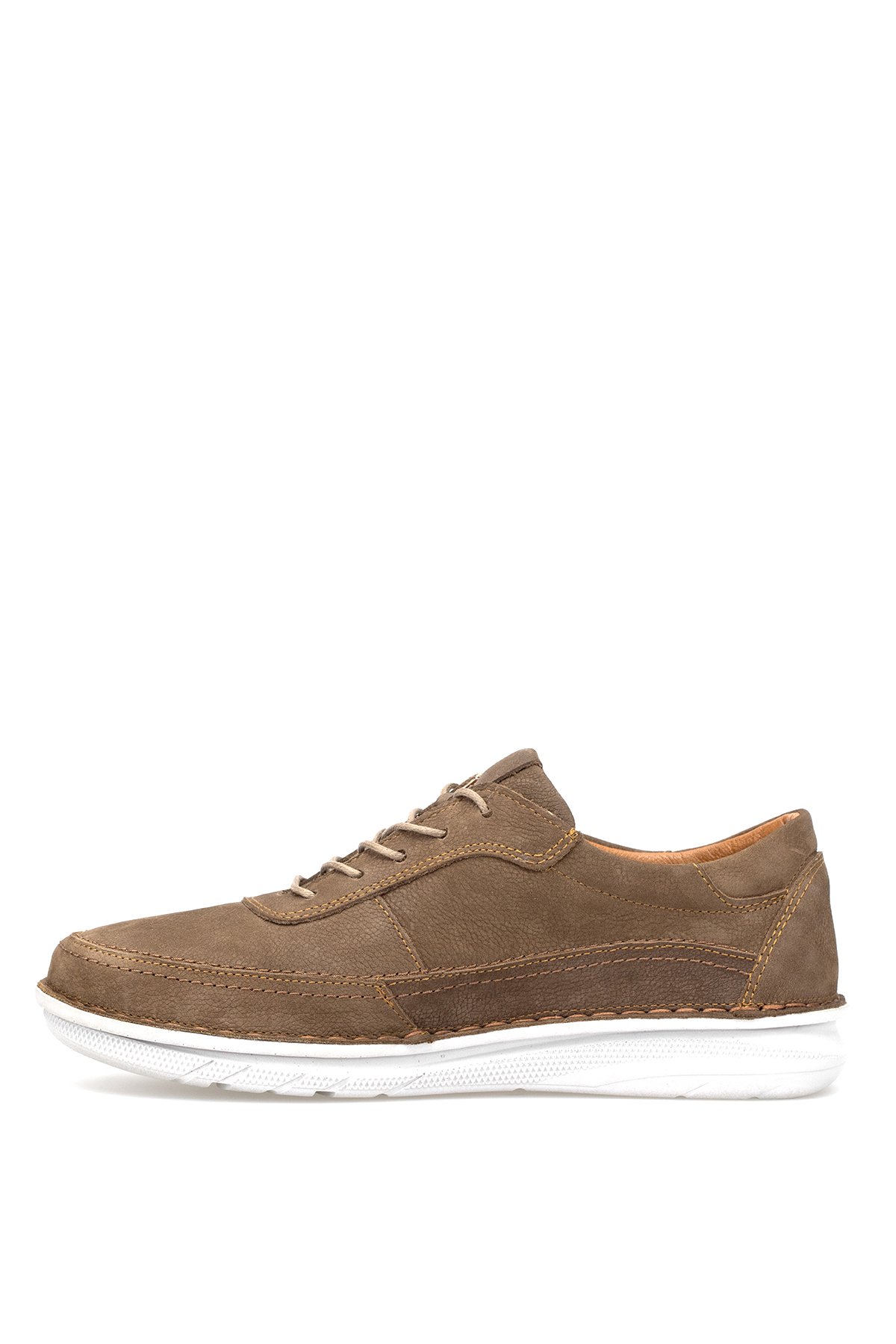 Elit MZV7040N Erkek Hakiki Nubuk Deri Casual Ayakkabı Kahverengi - Görsel 4