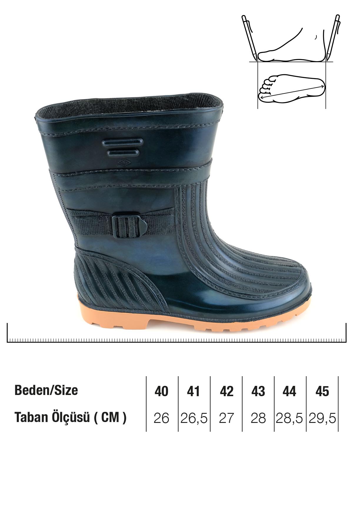 Kışlık Erkek Kısa Çay Çizmesi - Görsel 3