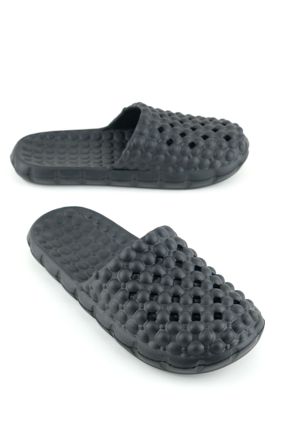 Gezer Gezer Siyah Yazlık Eva Kadın Ev Banyo Bahçe Havuz Plaj Terlik Sandalet & Terlik | Flo Siyah - 2. görsel