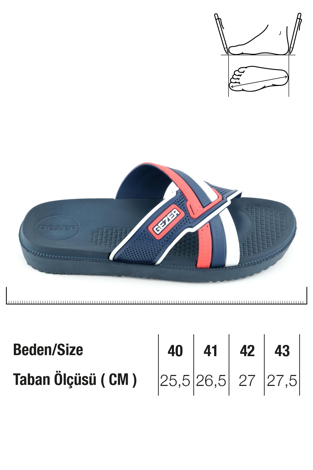 Gezer Gezer Kırmızı Yazlık Erkek Terlik Flo'da! Kırmızı - 3. görsel
