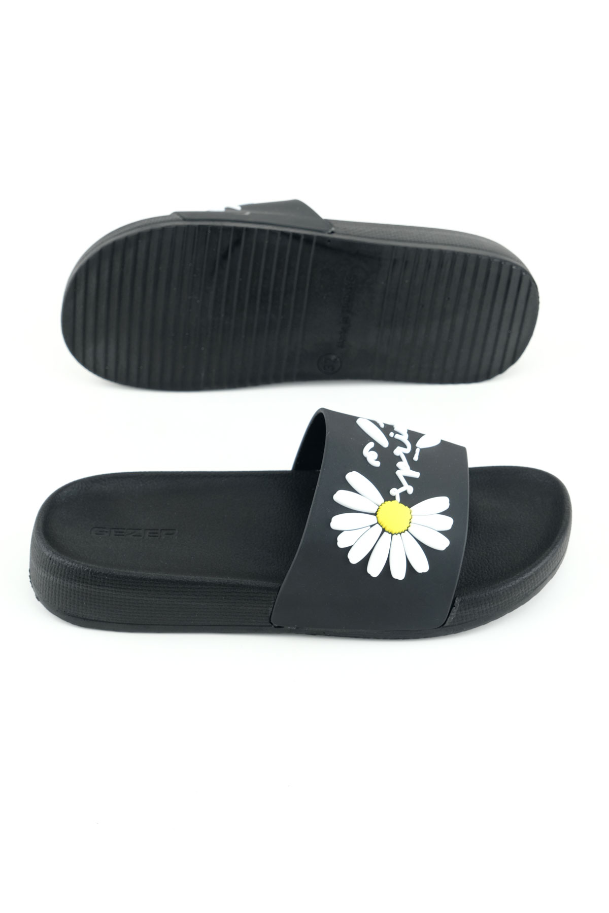 Kadın Yazlık Papatya Tasarım PU Rahat Taban Ev Banyo Havuz Plaj Terlik - Görsel 6