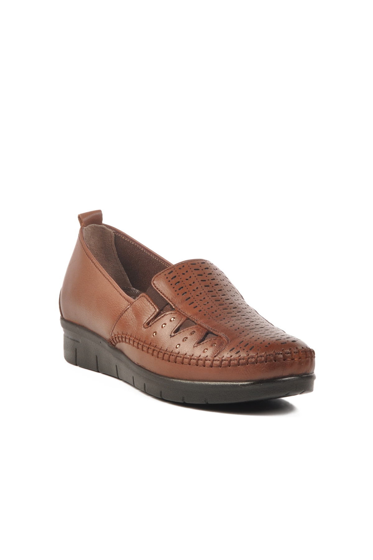 Taba Hakiki Deri Anatomik Kadın Casual Ayakkabı 42660 Z - Görsel 4