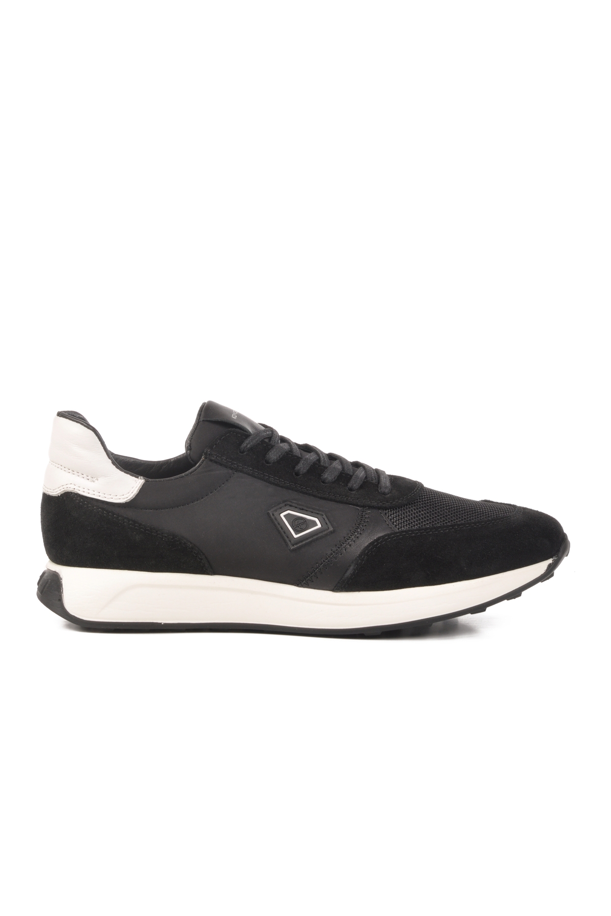 Siyah Beyaz Hakiki Deri Erkek Casual Ayakkabı 3Y1530-E320 M - Görsel 2