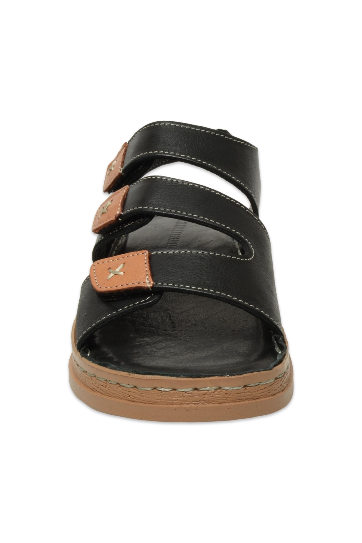 D25Ys-2450Z Günlük Siyah Kadın Sandalet - Görsel 4