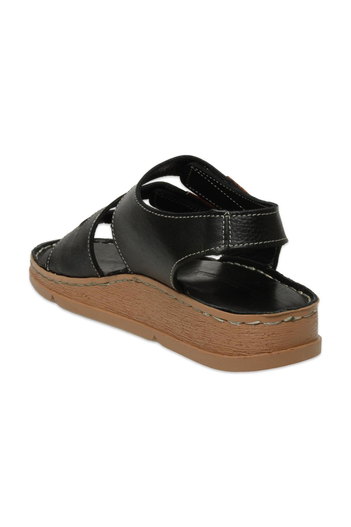 D25Ys-2450Z Günlük Siyah Kadın Sandalet - Görsel 5