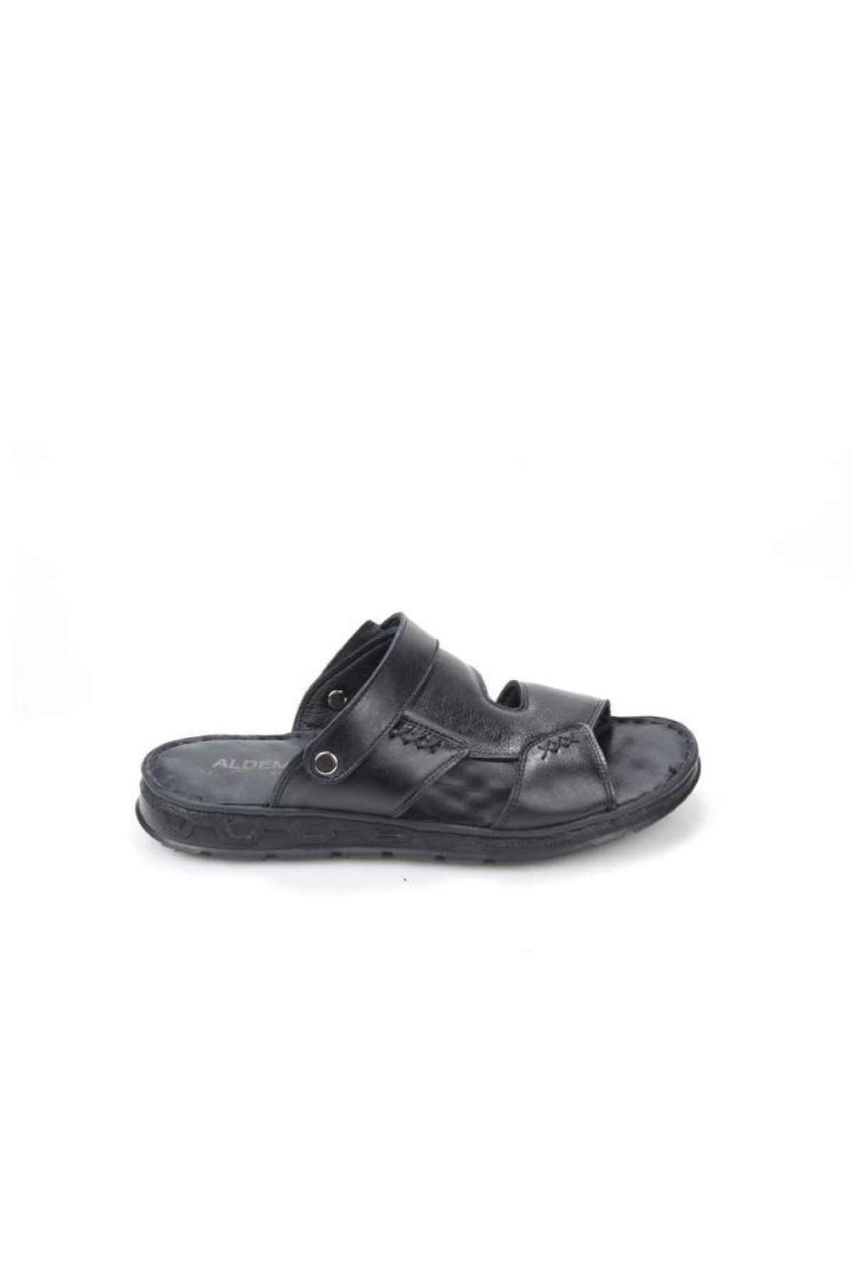 Aldmr 801 Ortopedik Erkek Masaj Tabanlı Hakiki Deri Sandalet Terlik - Görsel 3