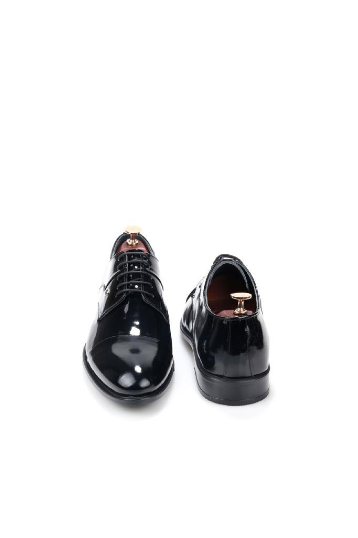 040 Erkek Klasik Rugan Bağcıklı Deri Ayakkabı - Görsel 3