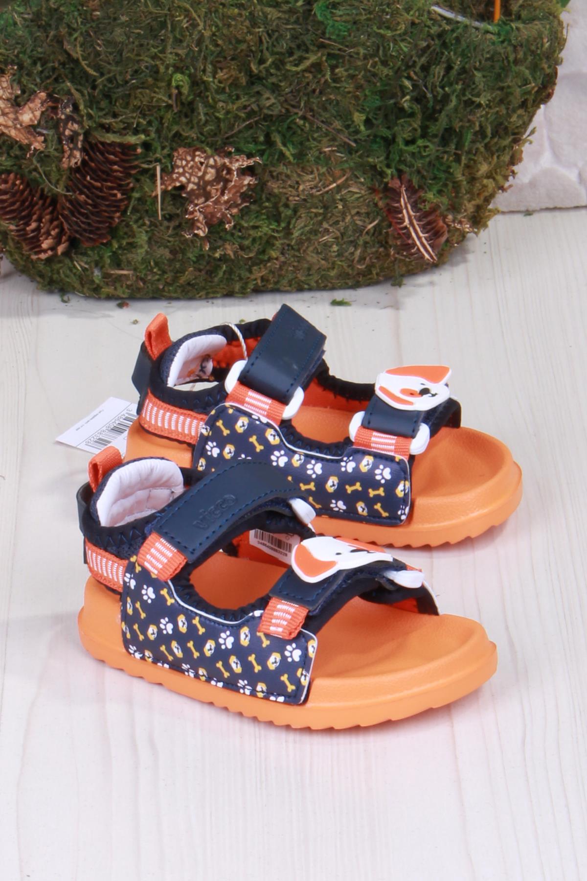 332.B25Y.250 Lacivert İnkago Anatomik Erkek Çocuk Sandalet - Görsel 2