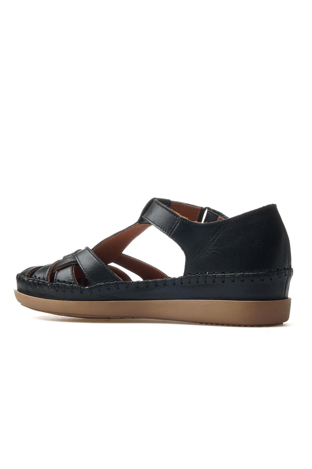 25033541Y Kadın Deri Sandalet - Görsel 4