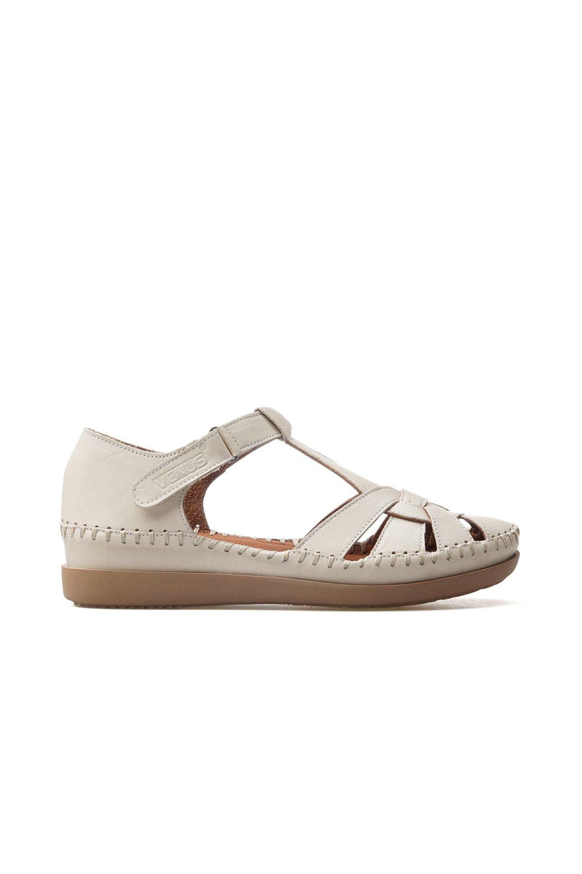 25033541Y Kadın Deri Sandalet - Görsel 2