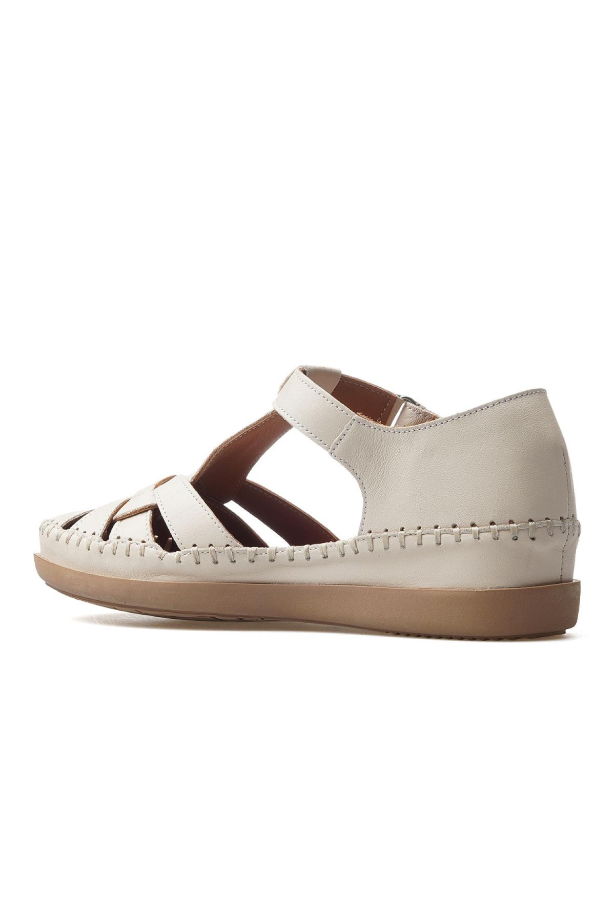 25033541Y Kadın Deri Sandalet - Görsel 4