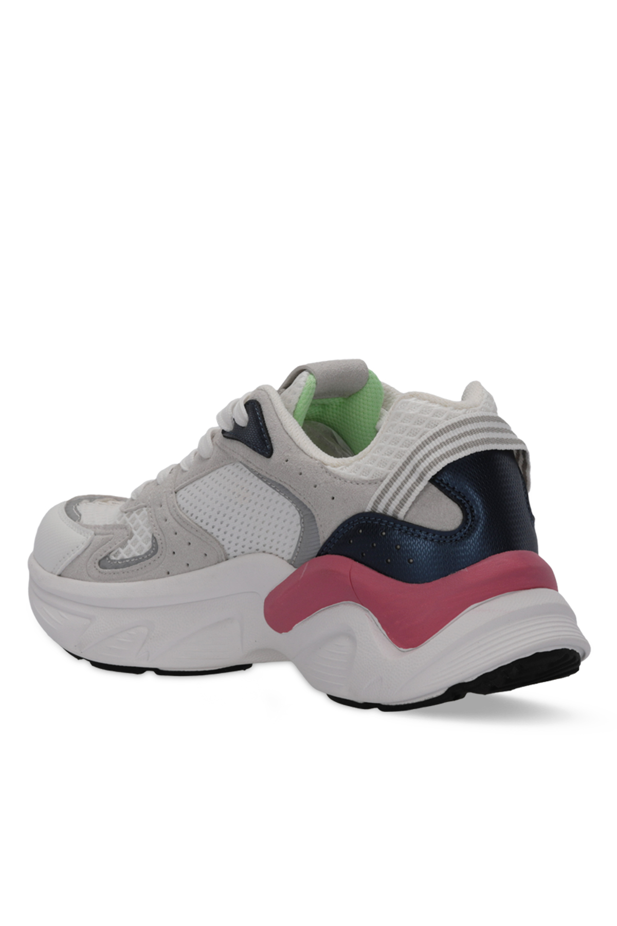 WIND Kadın Sneaker Ayakkabı Beyaz / Lacivert - Görsel 4