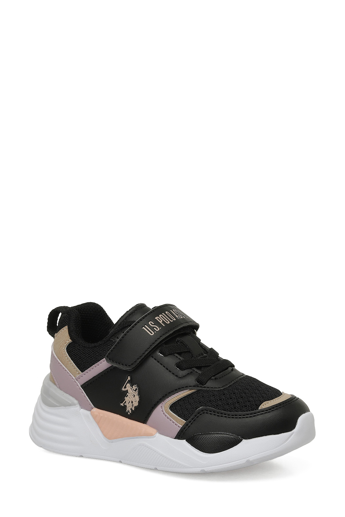 U.S. Polo Assn. TERMINAL JR 5PR Siyah Kız Çocuk Spor Ayakkabı - Görsel 3