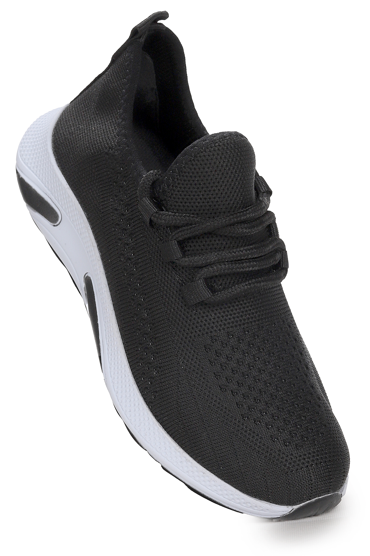 Wild Fileli Günlük Erkek Çocuk Spor Ayakkabı Siyah - Beyaz - Görsel 4