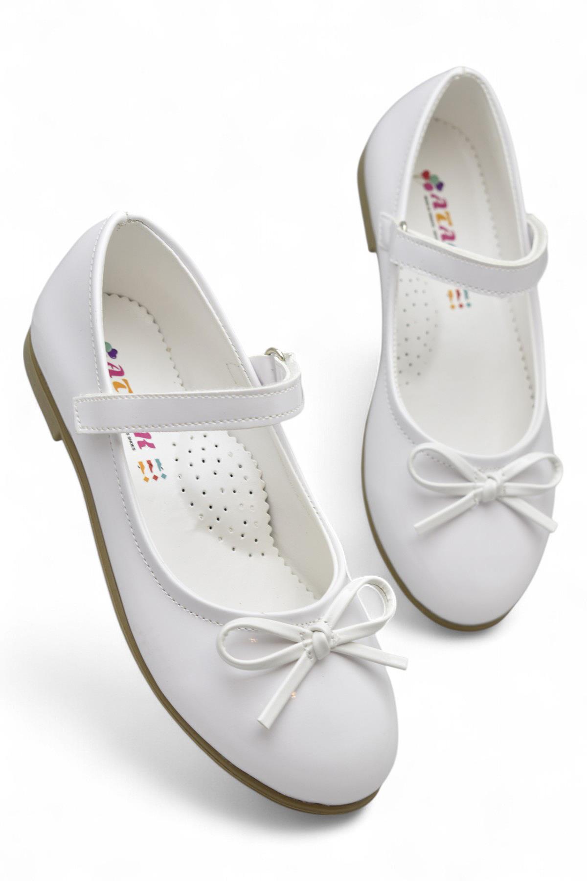 5953 Rahat Taban Tokalı Kız Çocuk Babet Ayakkabı Düğün Abiye Nişan Ayakkabısı - Görsel 2