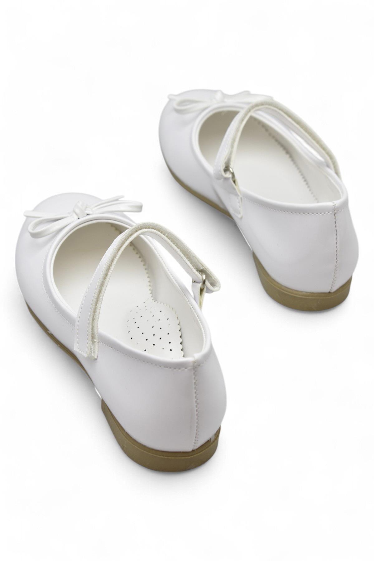 5953 Rahat Taban Tokalı Kız Çocuk Babet Ayakkabı Düğün Abiye Nişan Ayakkabısı - Görsel 4