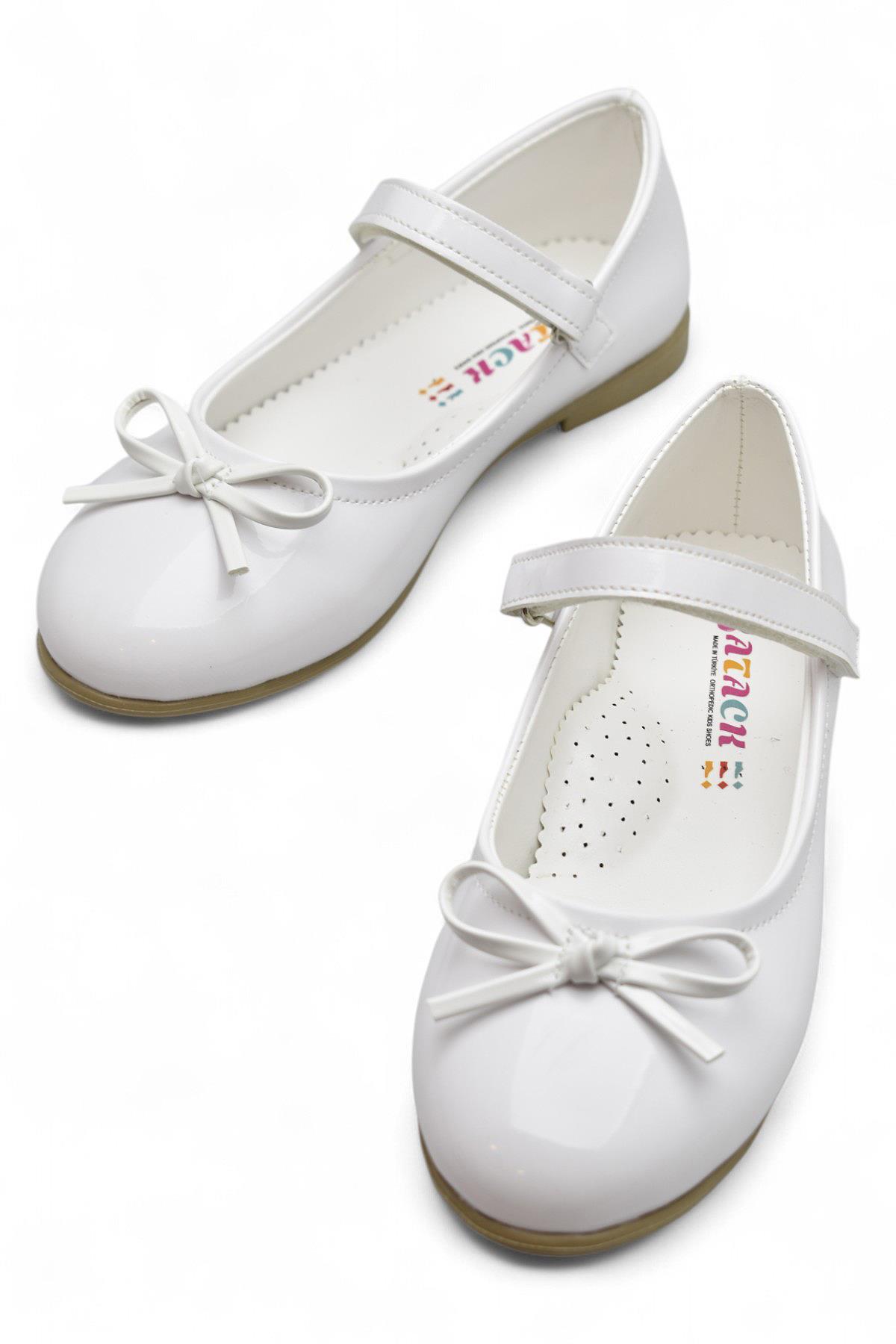 5953 Rahat Taban Tokalı Kız Çocuk Babet Ayakkabı Düğün Abiye Nişan Ayakkabısı - Görsel 5