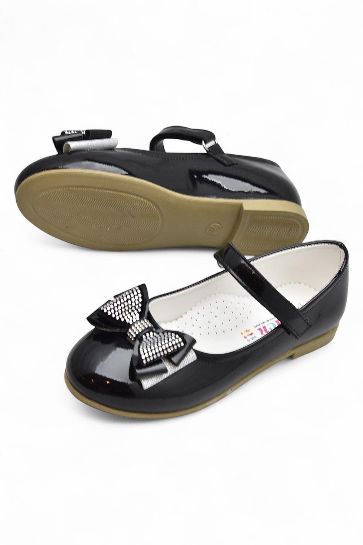 5952 Rahat Taban Tokalı Kız Çocuk Babet Ayakkabı Düğün Abiye Nişan Ayakkabısı - Görsel 4
