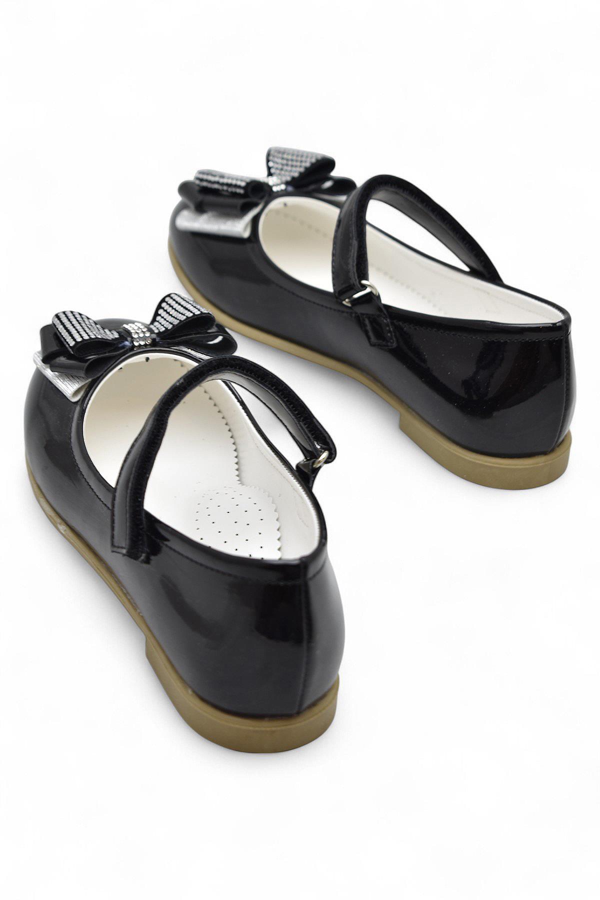 5952 Rahat Taban Tokalı Kız Çocuk Babet Ayakkabı Düğün Abiye Nişan Ayakkabısı - Görsel 5