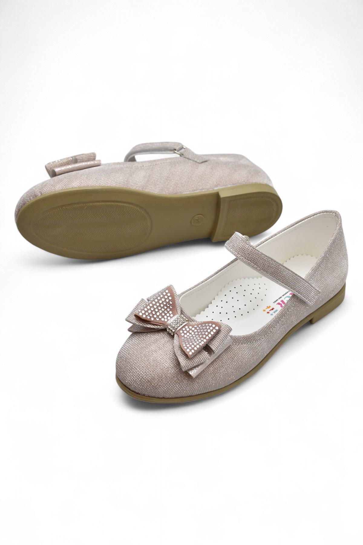 5952 Rahat Taban Tokalı Kız Çocuk Babet Ayakkabı Düğün Abiye Nişan Ayakkabısı - Görsel 3