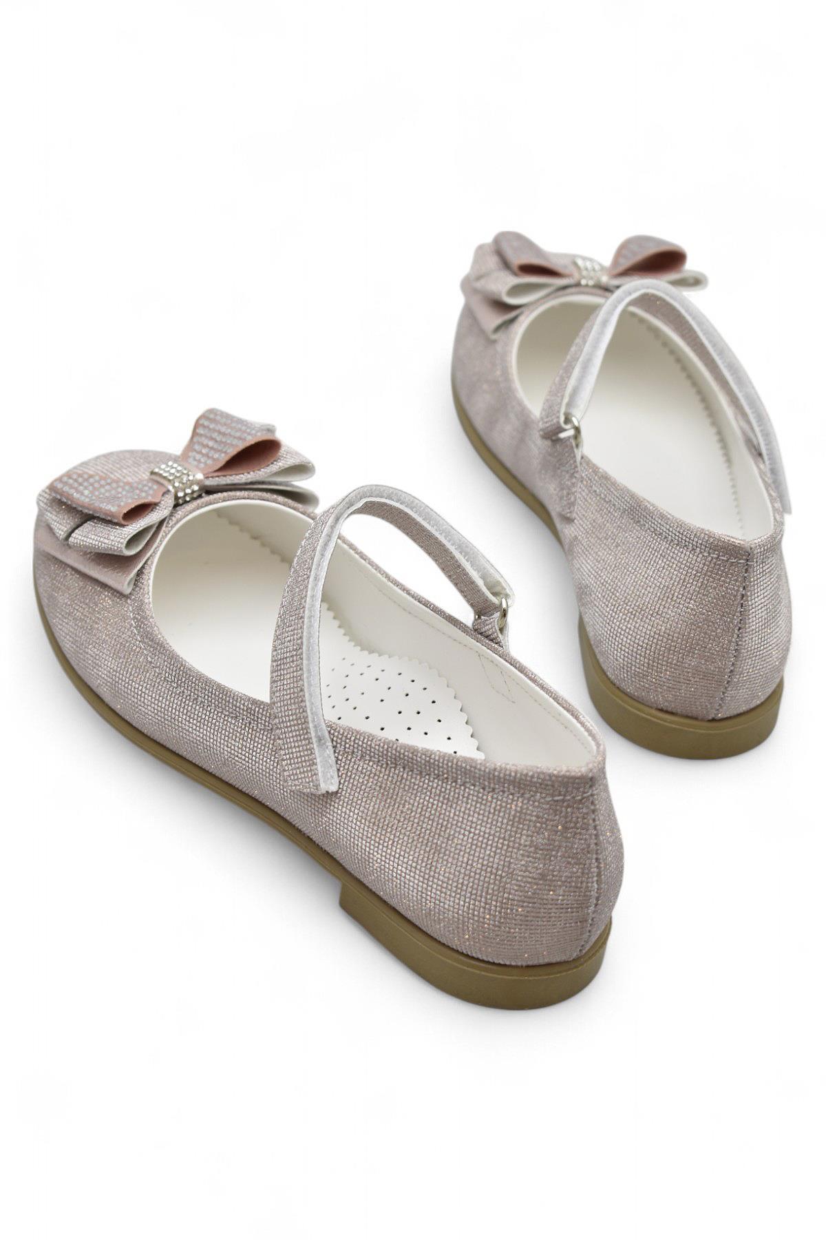 5952 Rahat Taban Tokalı Kız Çocuk Babet Ayakkabı Düğün Abiye Nişan Ayakkabısı - Görsel 4