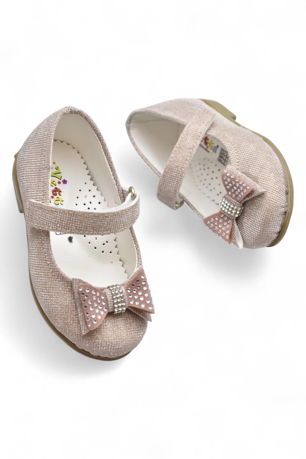 5951 Rahat Taban Tokalı Kız Çocuk Babet Ayakkabı Düğün Abiye Nişan Ev Babeti - Görsel 3