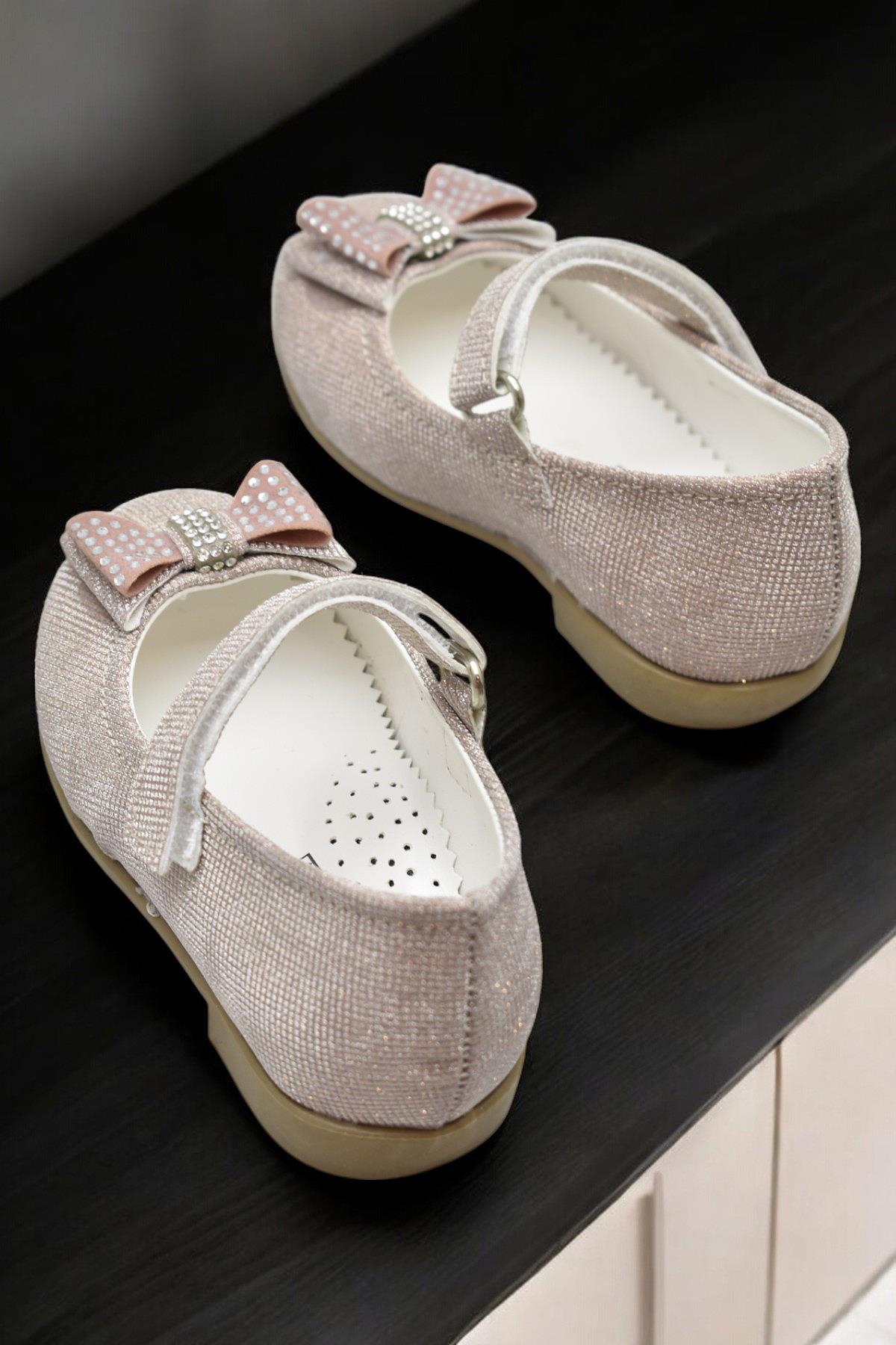 5951 Rahat Taban Tokalı Kız Çocuk Babet Ayakkabı Düğün Abiye Nişan Ev Babeti - Görsel 5