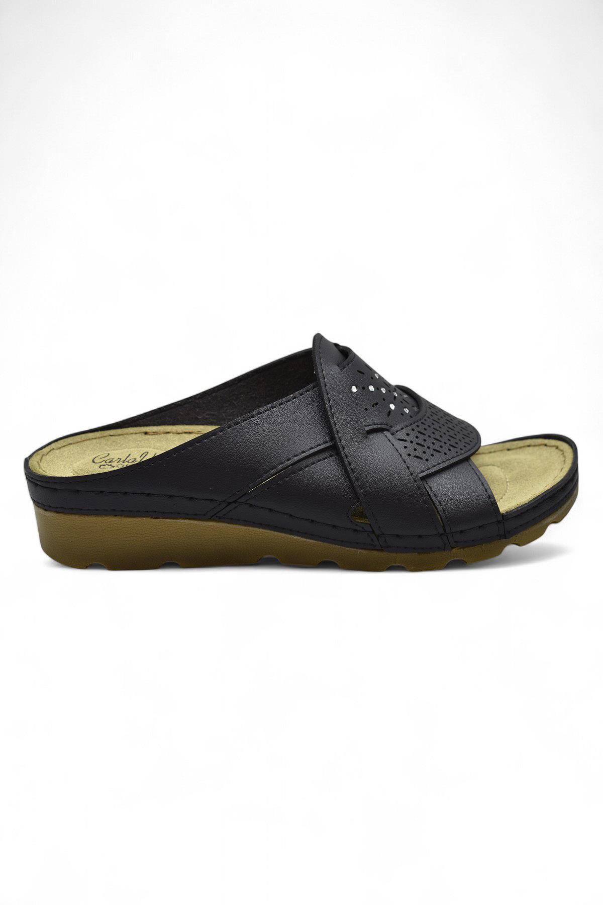 160149 CV TAM Ortopedik Taban Günlük Kadın Terlik Anatomik Taban - Görsel 2