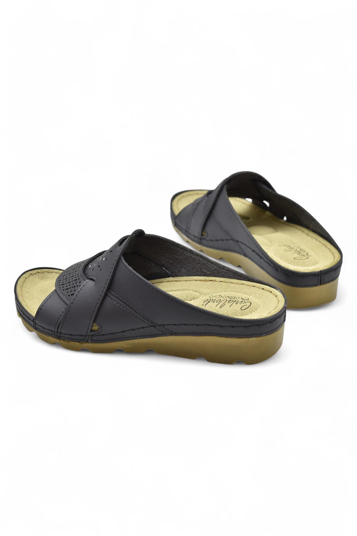 160149 CV TAM Ortopedik Taban Günlük Kadın Terlik Anatomik Taban - Görsel 5