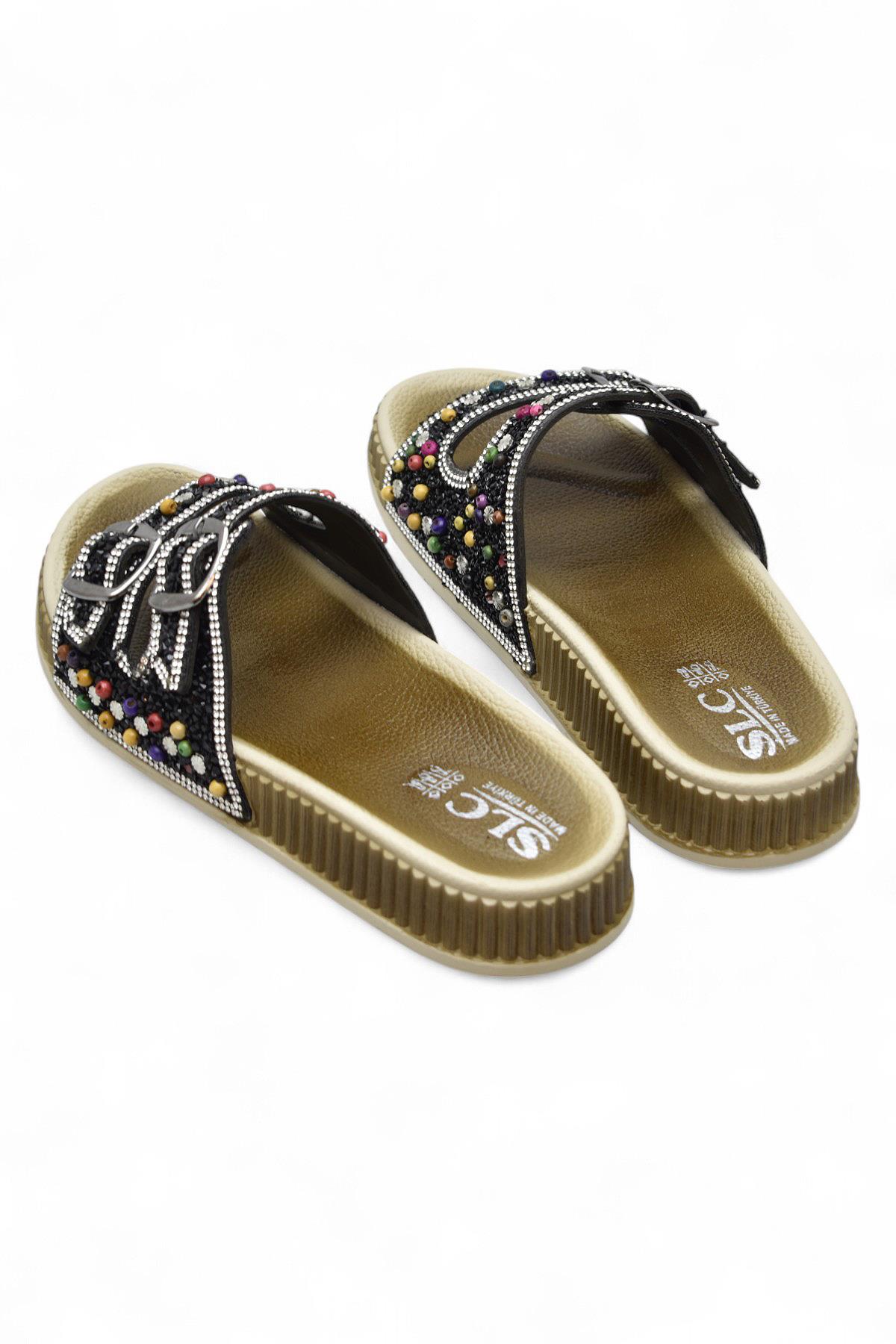 45560 Rahat Taban Taşlı Günlük Kadın Terlik - Görsel 6