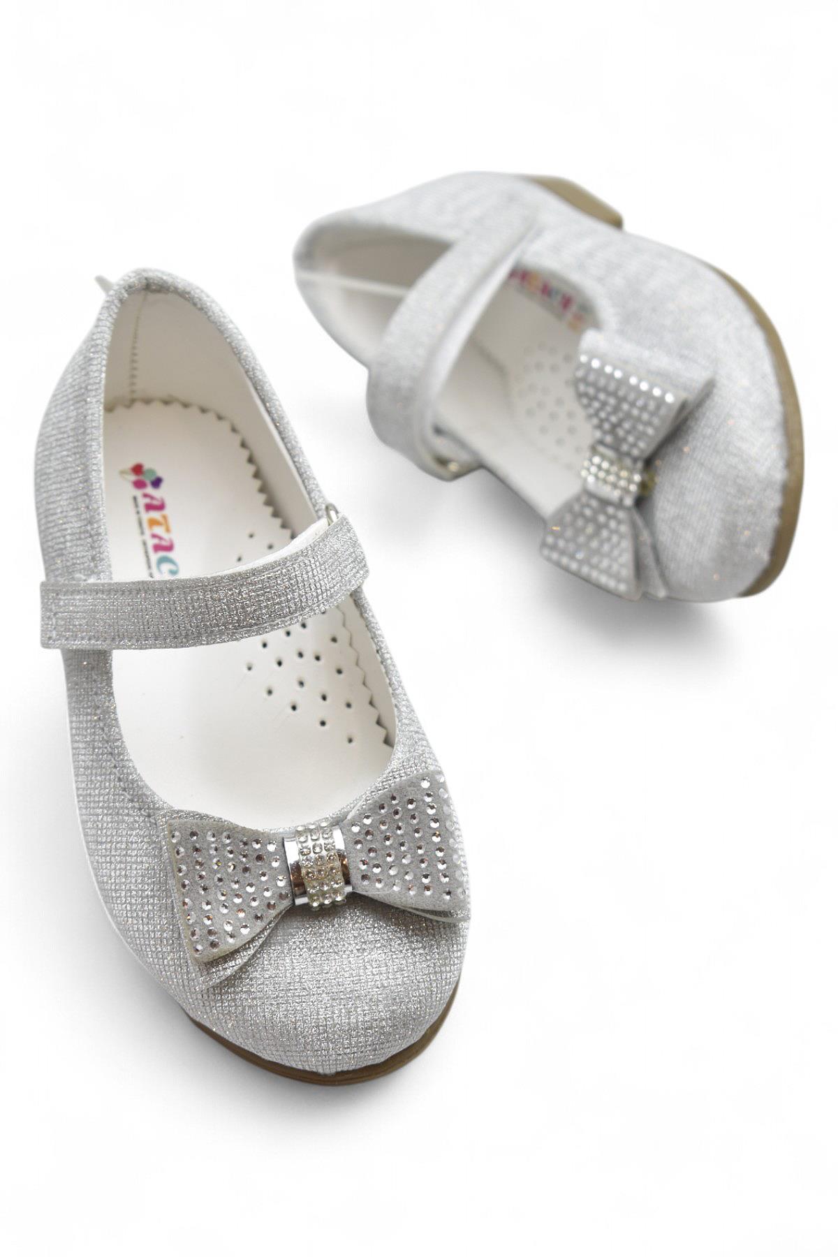 5951 Rahat Taban Tokalı Kız Çocuk Babet Ayakkabı Düğün Abiye Nişan Ev Babeti - Görsel 2