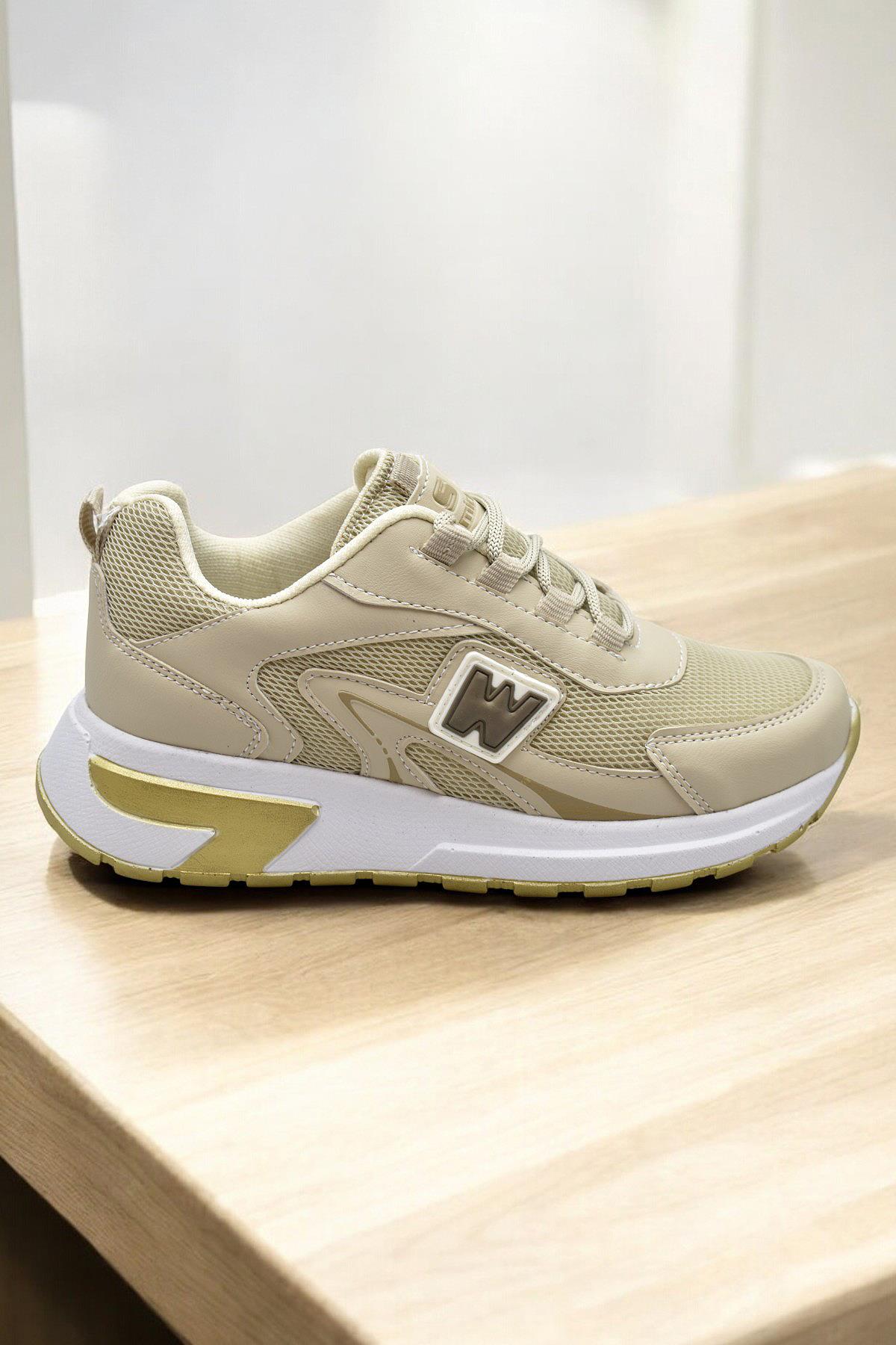 1130 Full Ortopedik Yüksek Taban Kadın Spor Ayakkabı Kadın Ayakkabı - Görsel 2