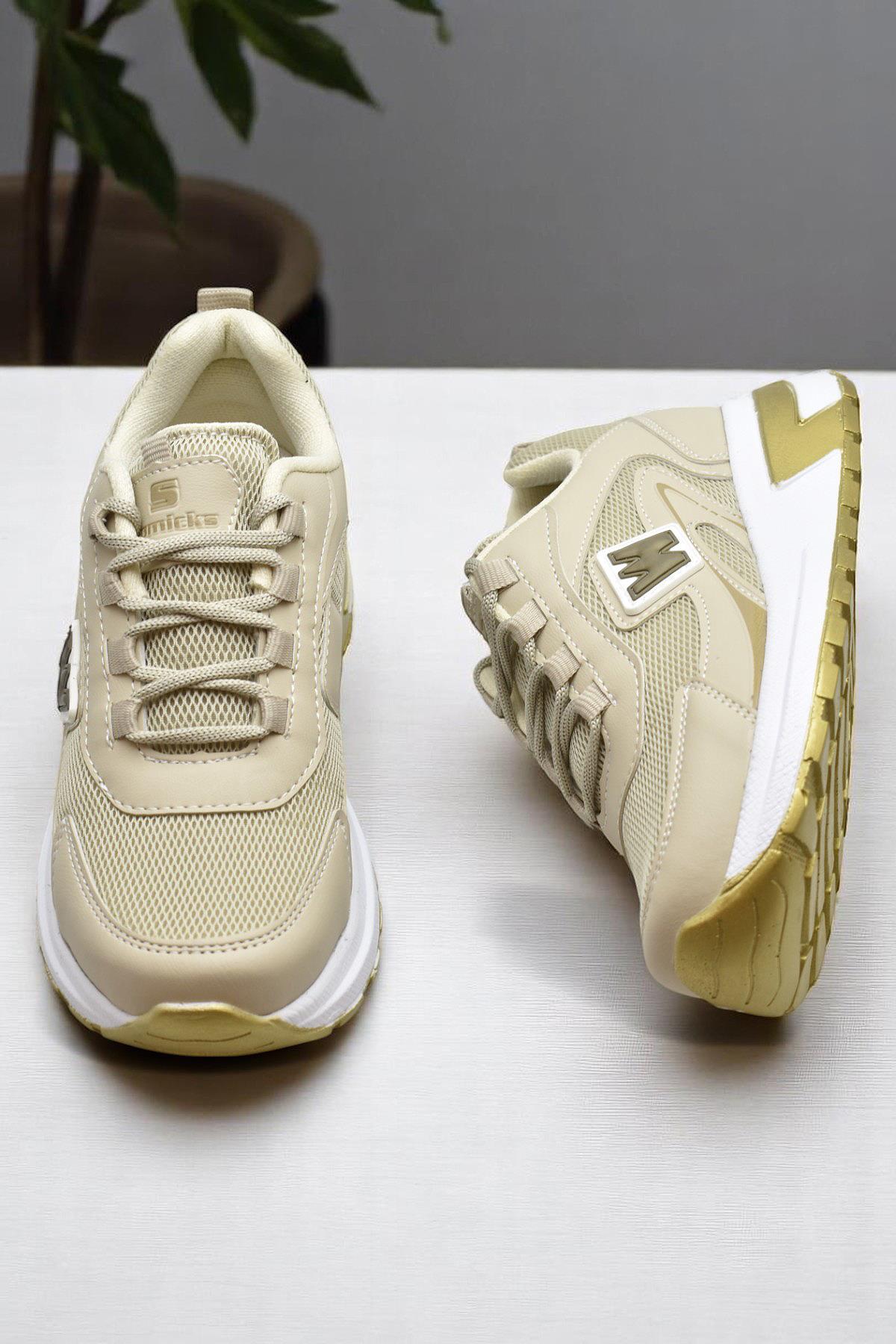 1130 Full Ortopedik Yüksek Taban Kadın Spor Ayakkabı Kadın Ayakkabı - Görsel 5