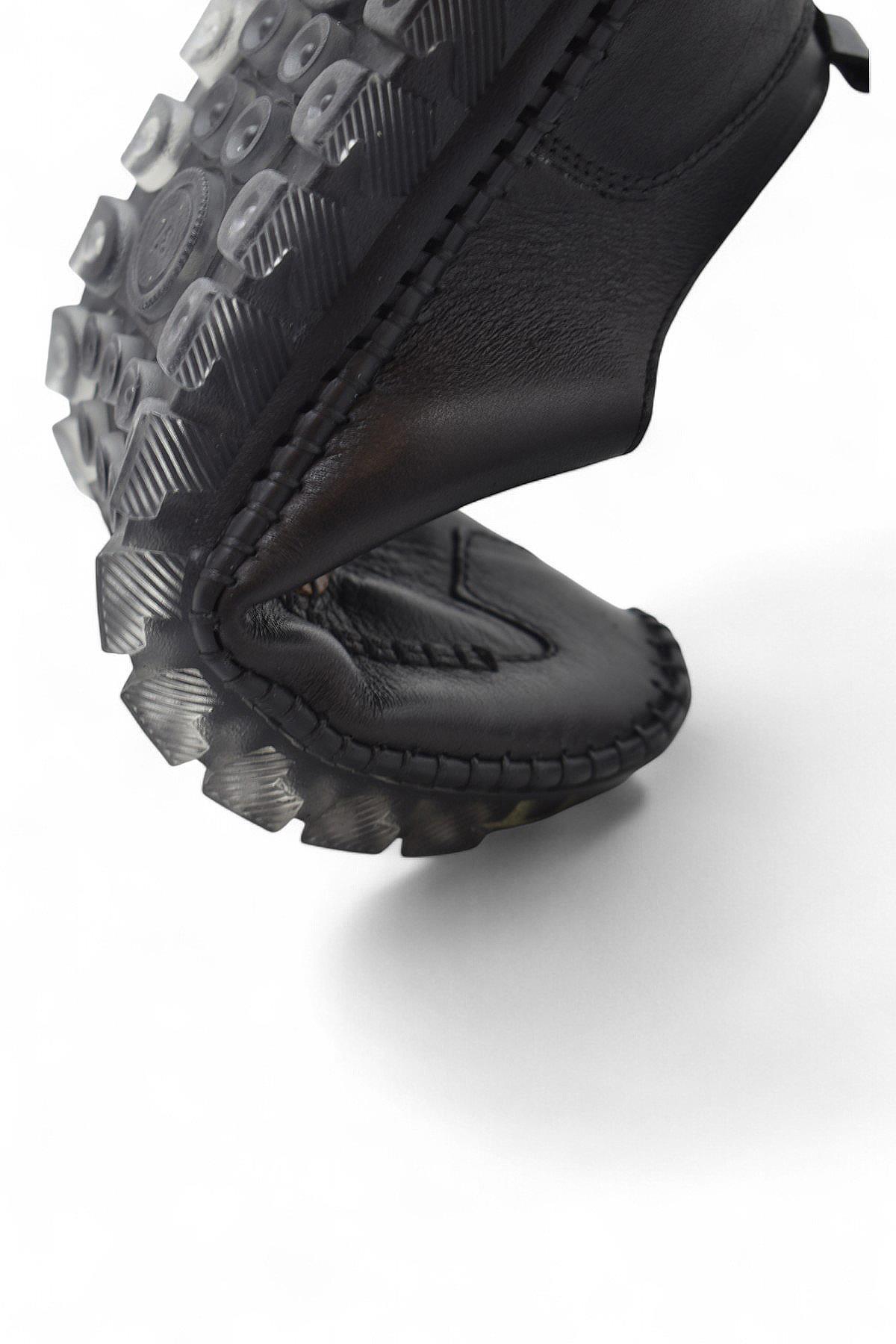 212 Tam Ortopedik Hafif Dolgu Taban Günlük Hakiki Deri Kadın Ayakkabı Anne Ayakkabısı - Görsel 8