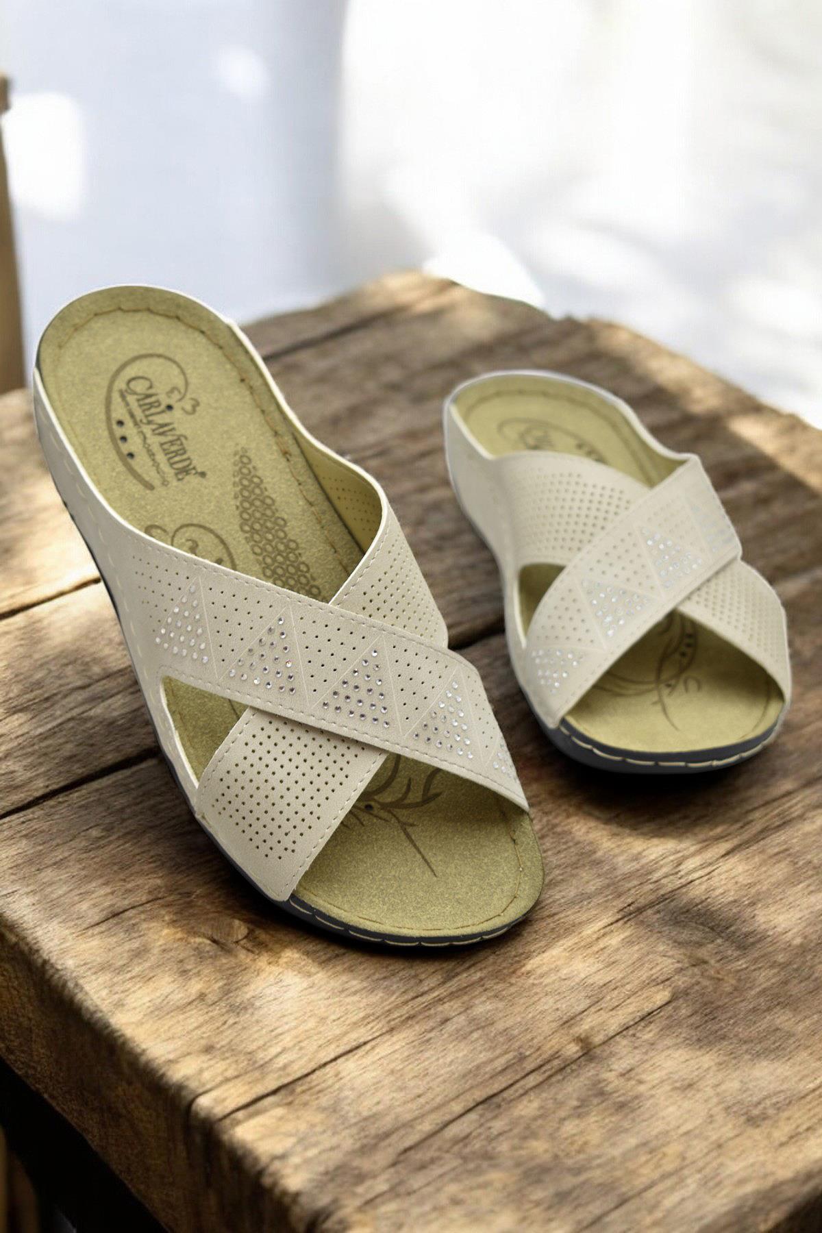 140525 TAM Ortopedik Taban Günlük Kadın Terlik Anatomik Taban - Görsel 3