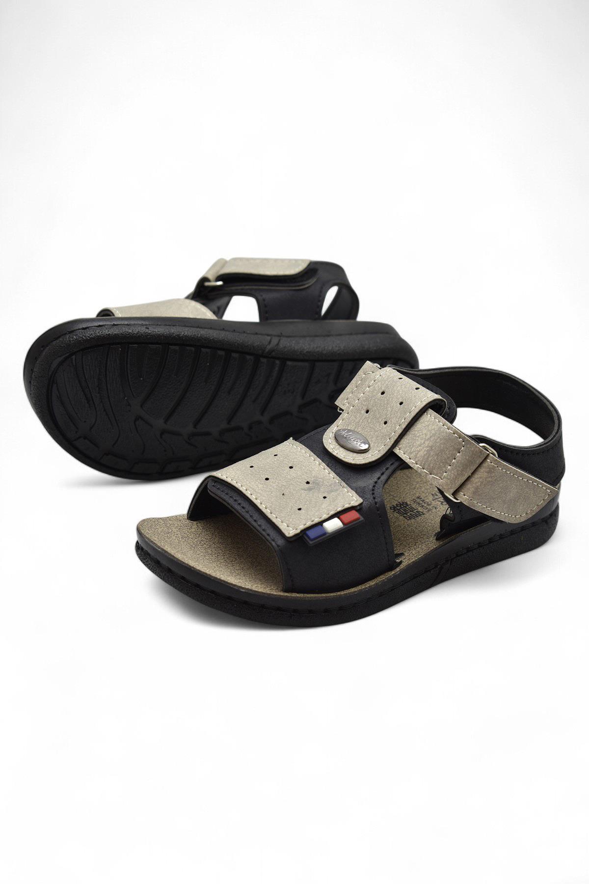 18802 Rahat Taban Erkek Çocuk Sandalet Terlik Çocuk Sandalet - Görsel 3