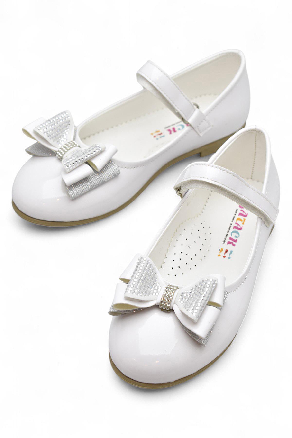 5952 Rahat Taban Tokalı Kız Çocuk Babet Ayakkabı Düğün Abiye Nişan Ayakkabısı - Görsel 5