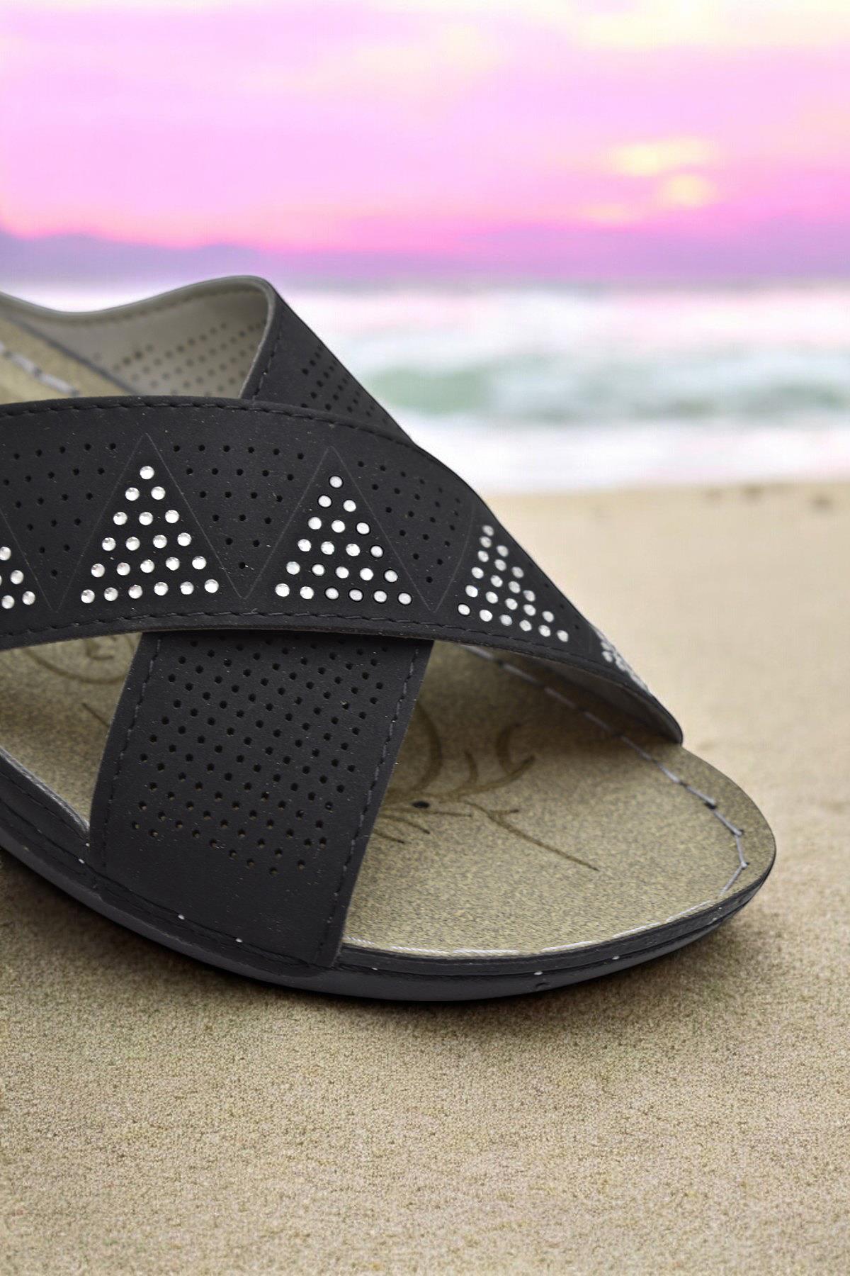 140525 TAM Ortopedik Taban Günlük Kadın Terlik Anatomik Taban - Görsel 5