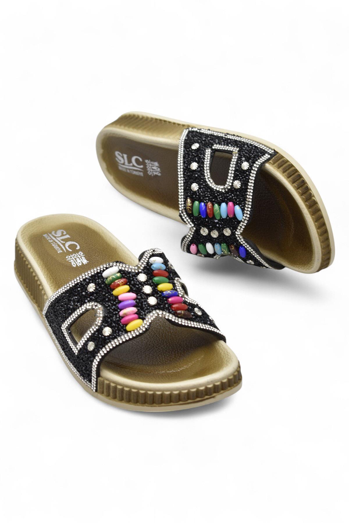 45559 Rahat Taban Taşlı Günlük Kadın Terlik - Görsel 4