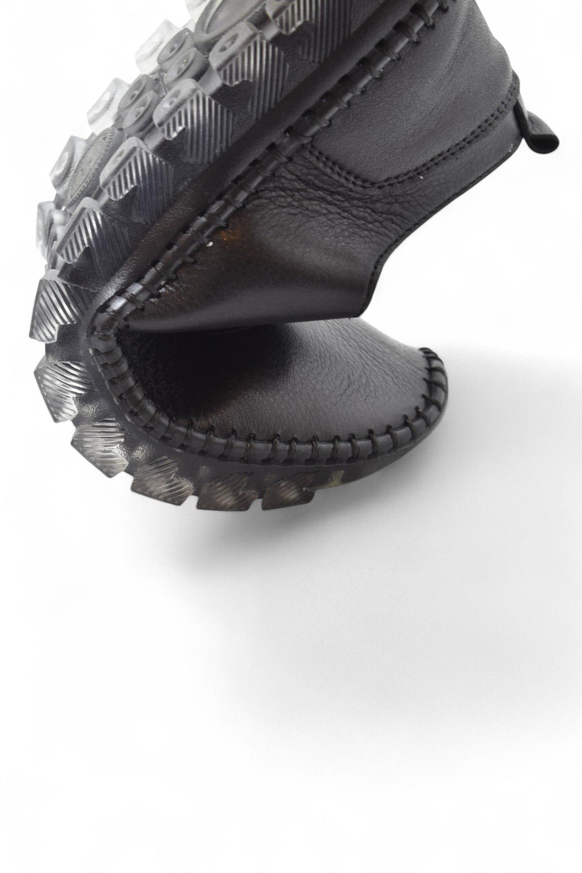 211 Tam Ortopedik Hafif Dolgu Taban Günlük Hakiki Deri Kadın Ayakkabı - Görsel 8