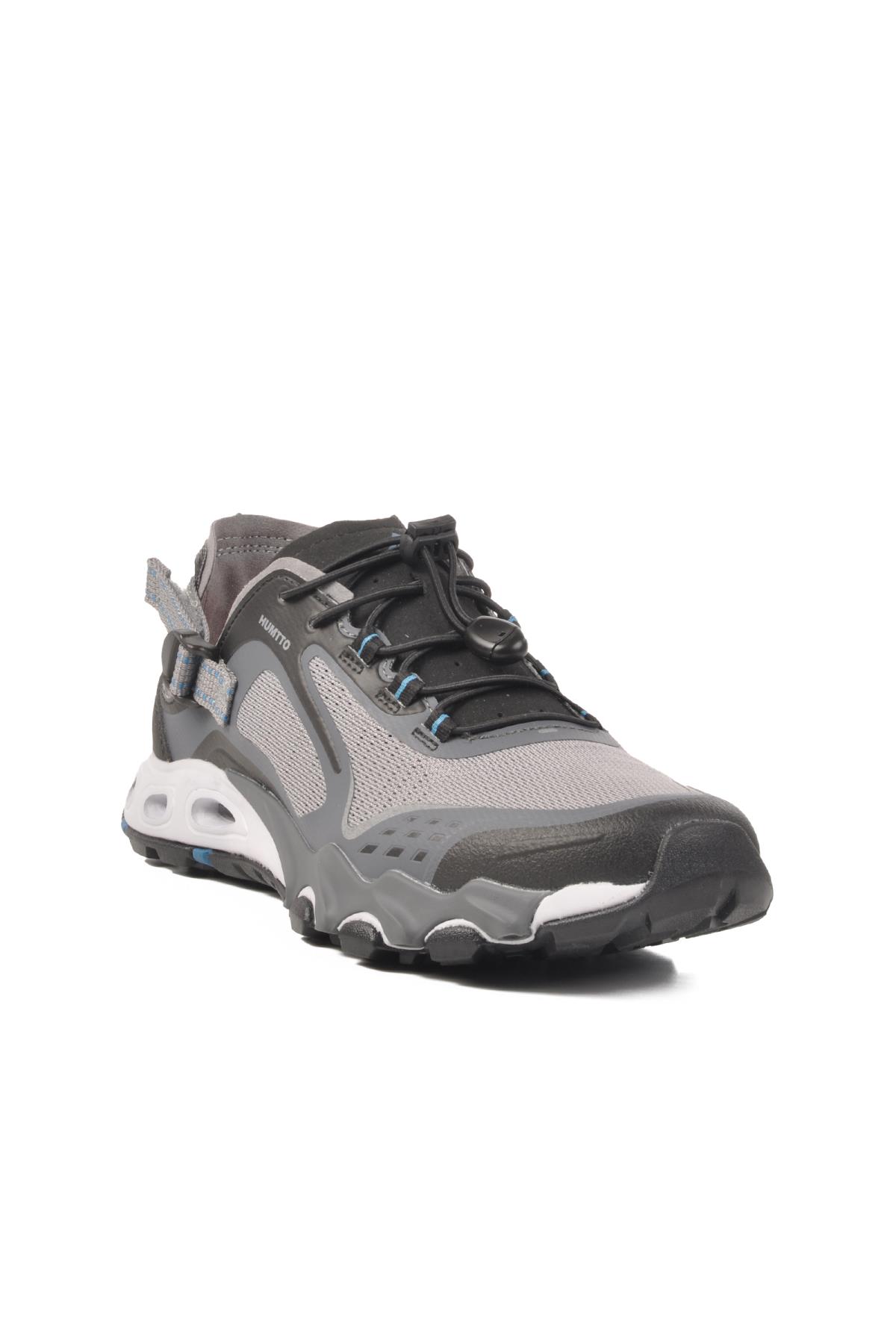 660893A M Gri-Siyah Erkek Spor Ayakkabı Humtto - Görsel 2