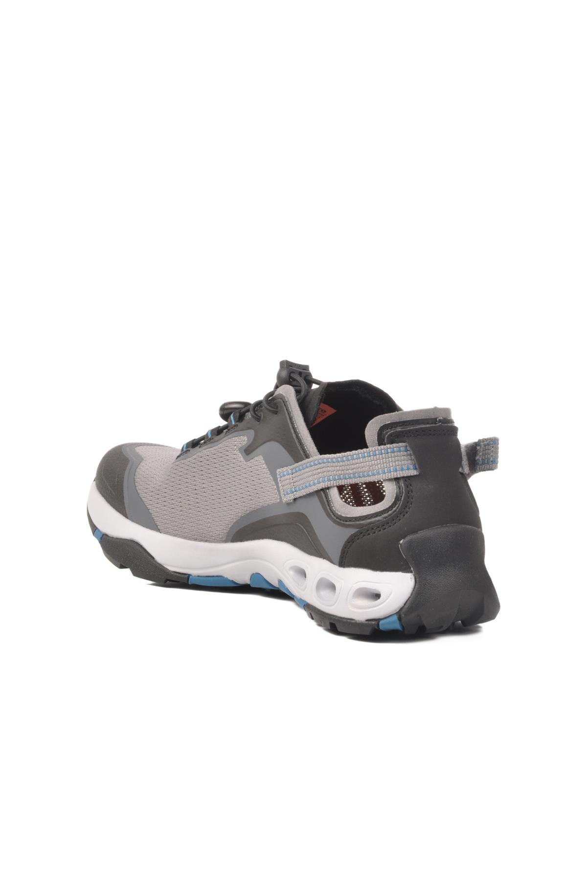660893A M Gri-Siyah Erkek Spor Ayakkabı Humtto - Görsel 5