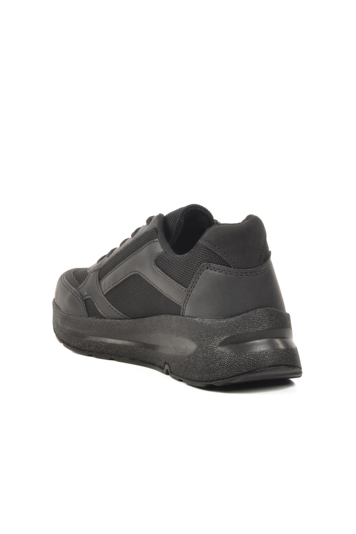 2420 G Unisex Hafif Esnek Siyah Sneaker - Görsel 5