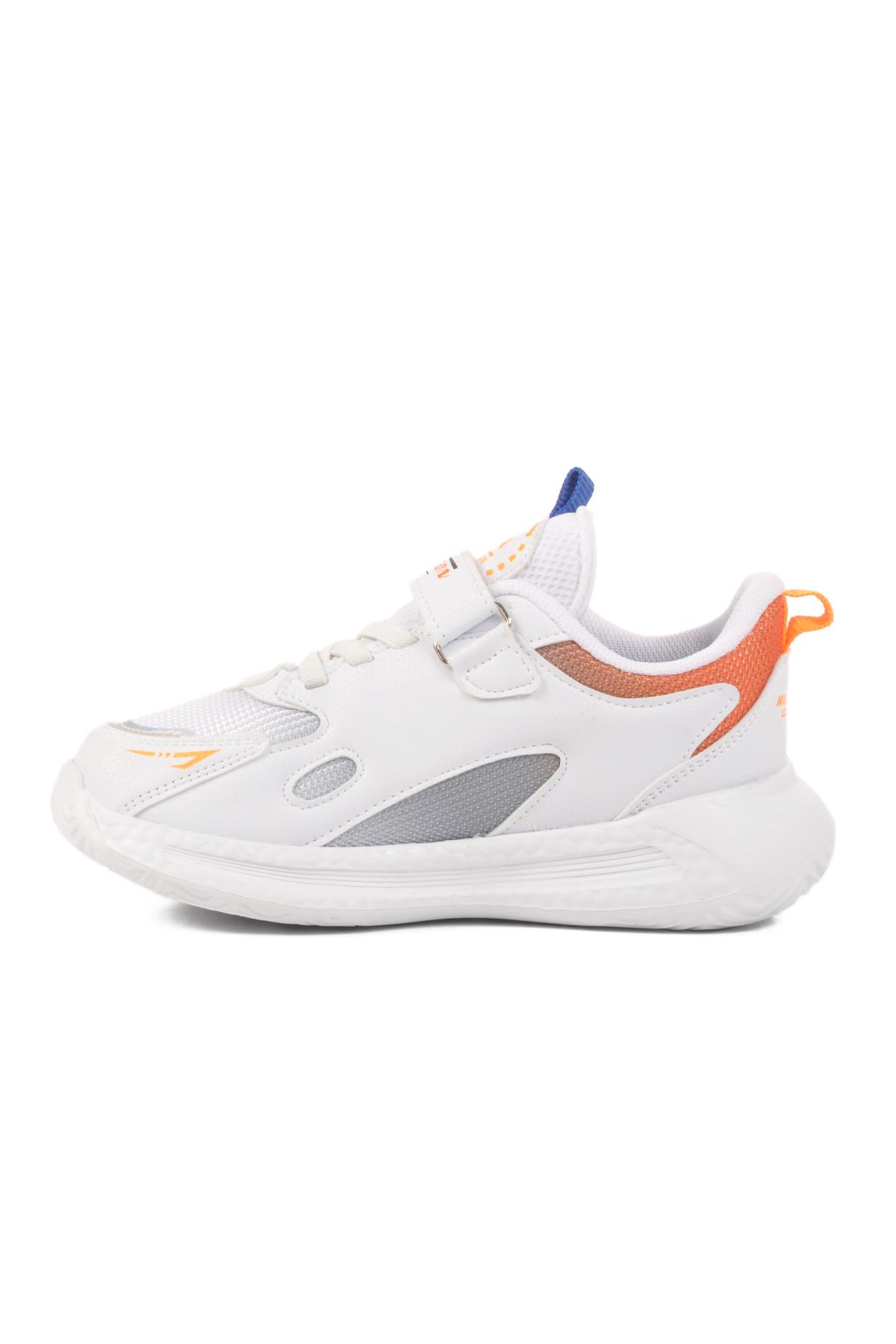 Beyaz-Siyah-Saks Çocuk Spor Ayakkabı Ruffon 2480 F - Görsel 3