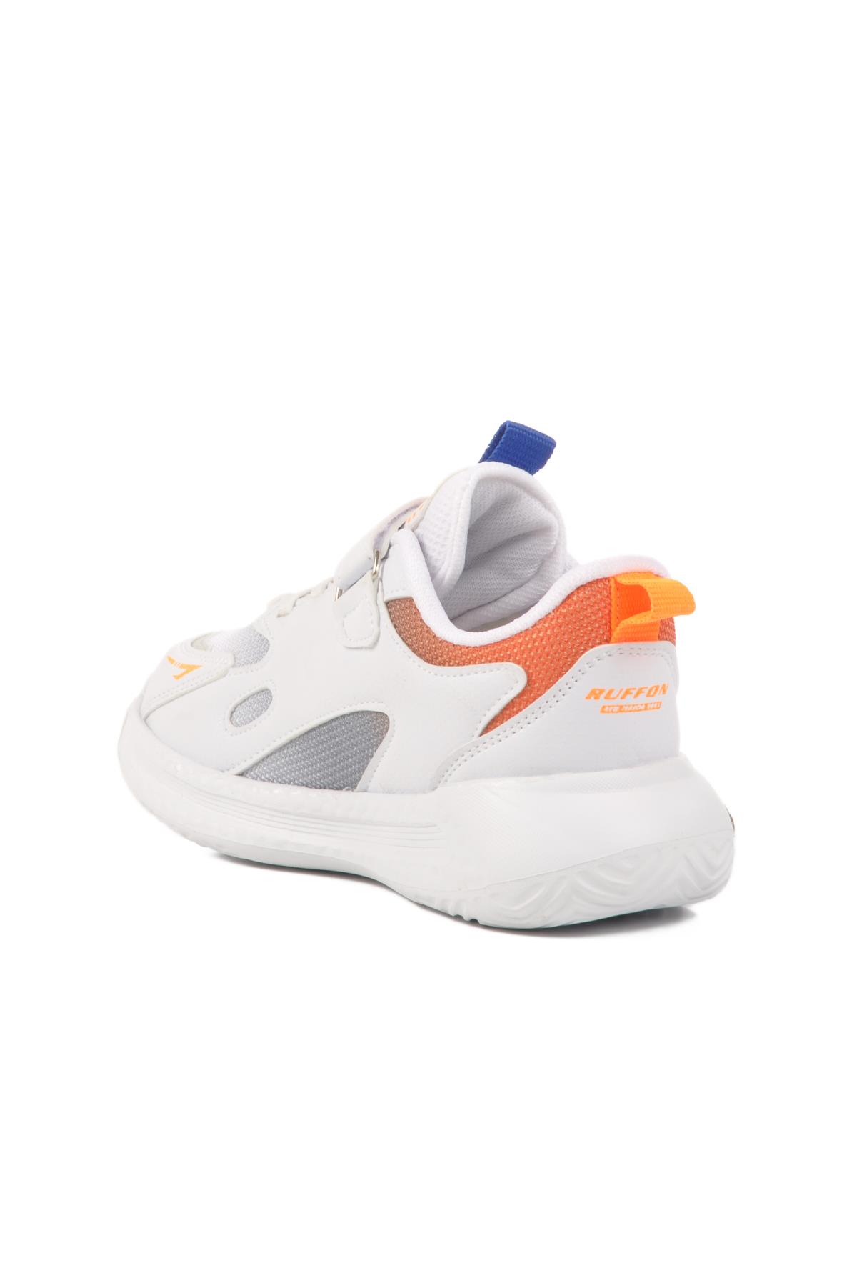 Beyaz-Siyah-Saks Çocuk Spor Ayakkabı Ruffon 2480 F - Görsel 5