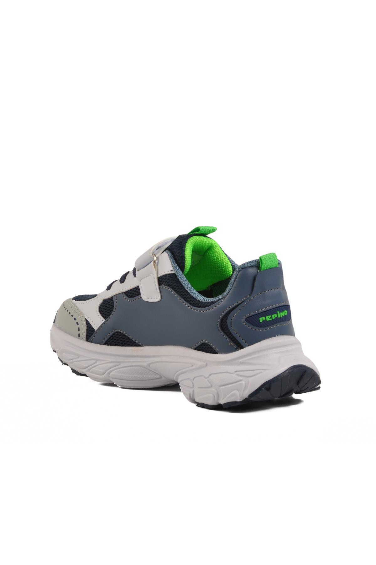 1866 F Lacivert-İndigo Hafif Esnek Çocuk Spor Ayakkabı - Görsel 5
